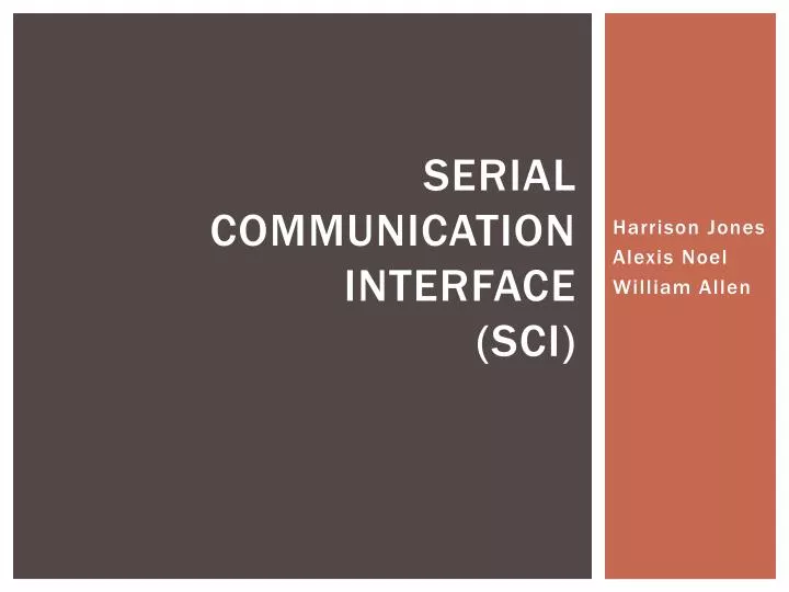 serial communication interface sci