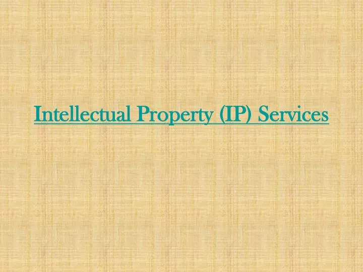 intellectual property ip services