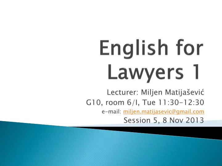 english for lawyers 1