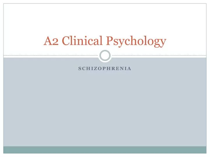 a2 clinical psychology
