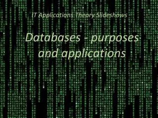 IT Applications Theory Slideshows