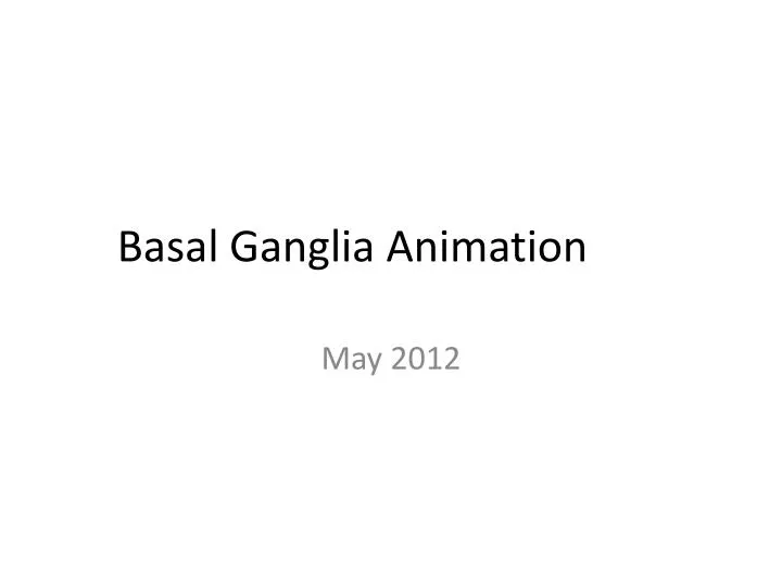 basal ganglia animation