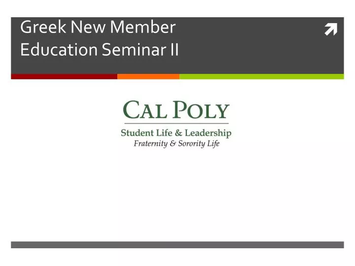 greek new member education seminar ii