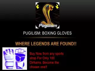 Pugilism: Boxing Gloves