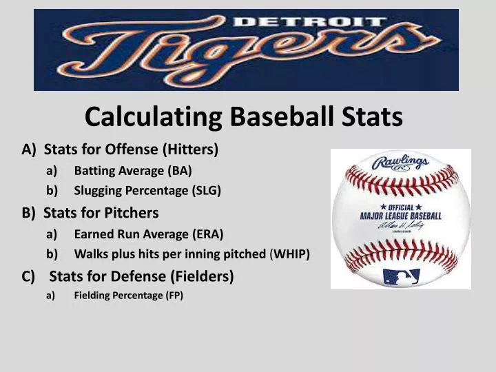 calculating baseball stats