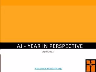 AJ - Year In Perspective