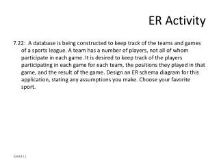 ER Activity
