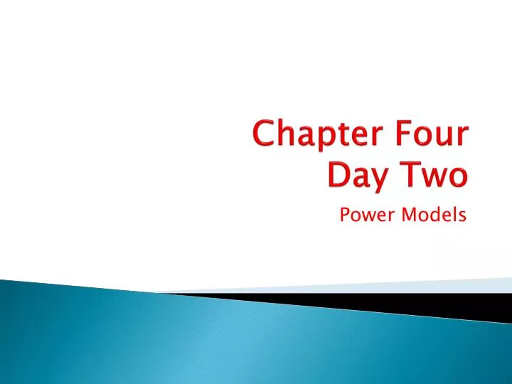 chapter four day two