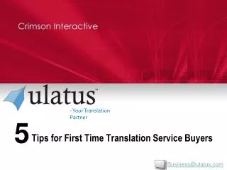 5 Tips for First Time Translation Service Buyers