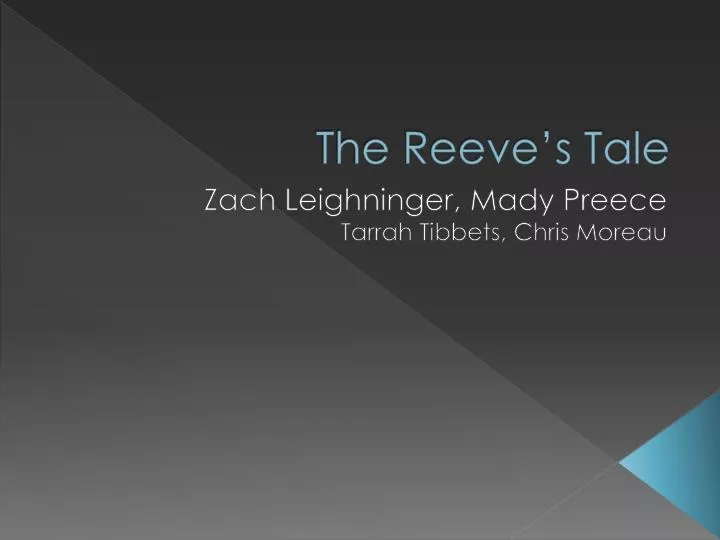 the reeve s tale