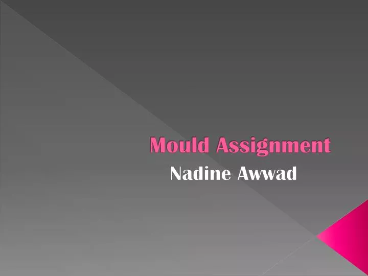 mould assignment