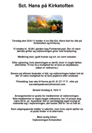 sct hans p kirketoften