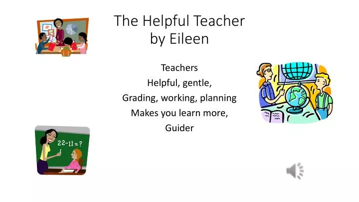 the helpful teacher by eileen