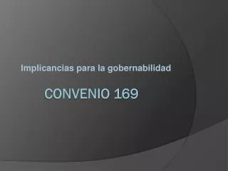 implicancias para la gobernabilidad