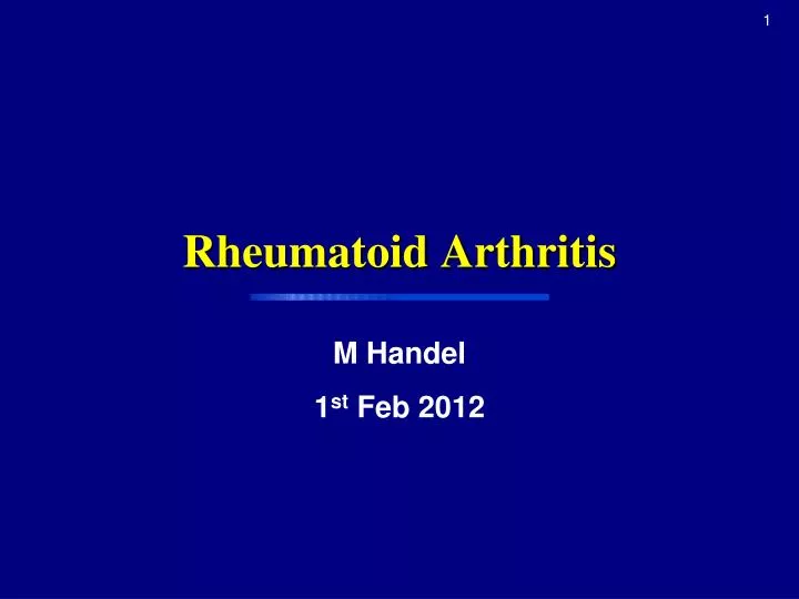 rheumatoid arthritis