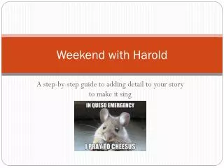 Weekend with Harold