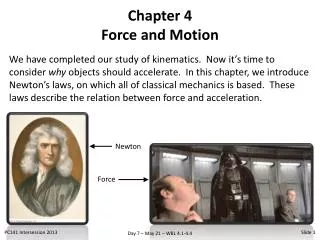 Chapter 4 Force and Motion