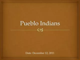 Pueblo Indians