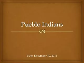 pueblo indians