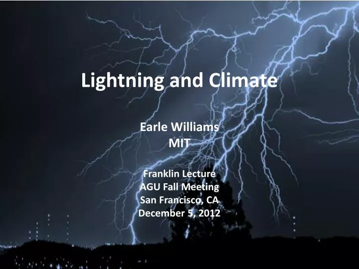 lightning and climate
