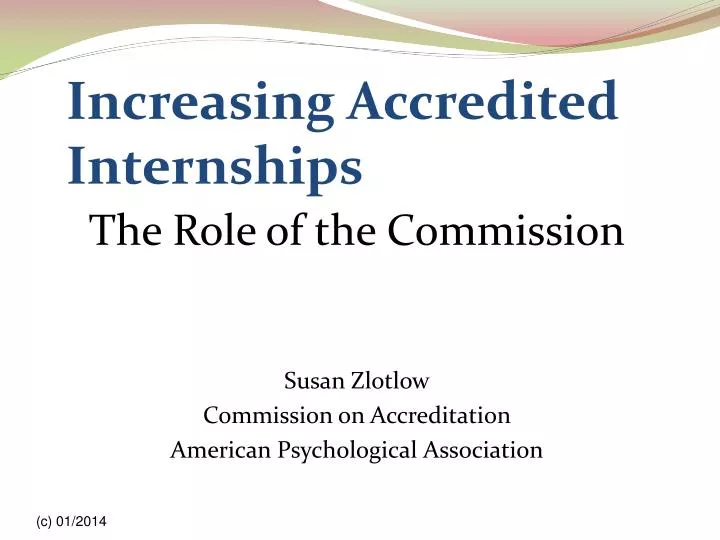 increasing accredited internships