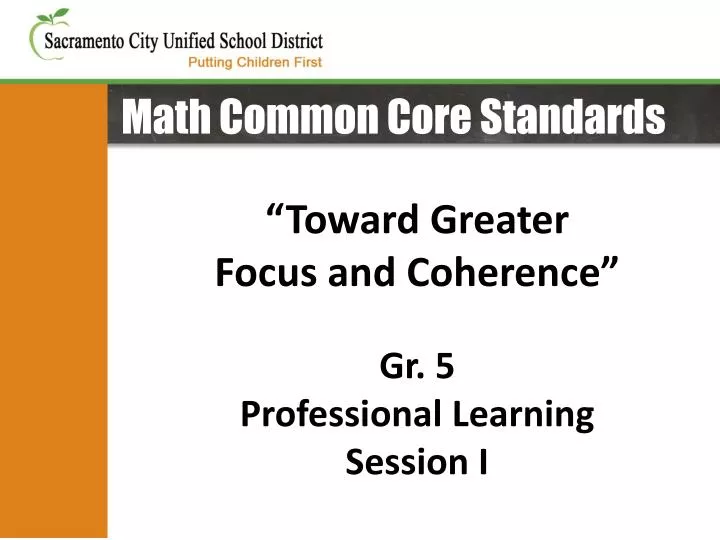 math common core standards