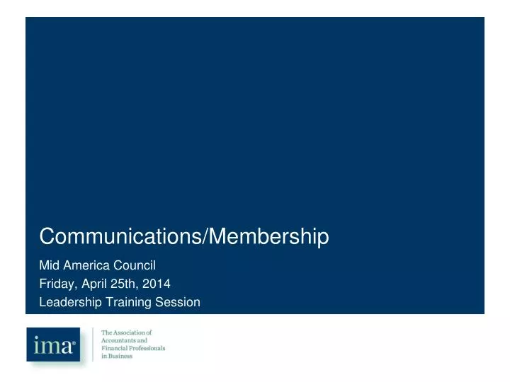 communications membership