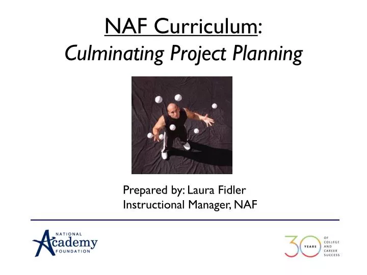 naf curriculum culminating project planning
