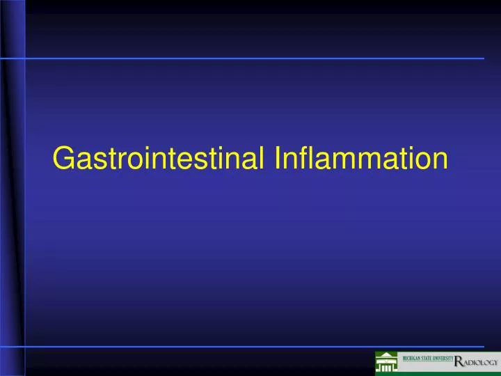 gastrointestinal inflammation