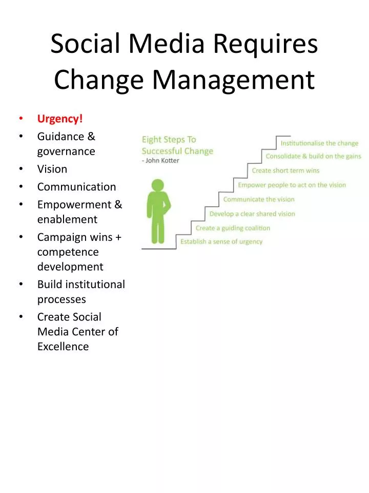 social media requires change management