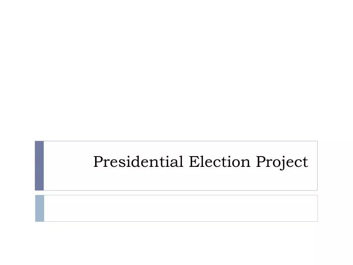 presidential election project