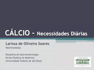 c lcio necessidades di rias