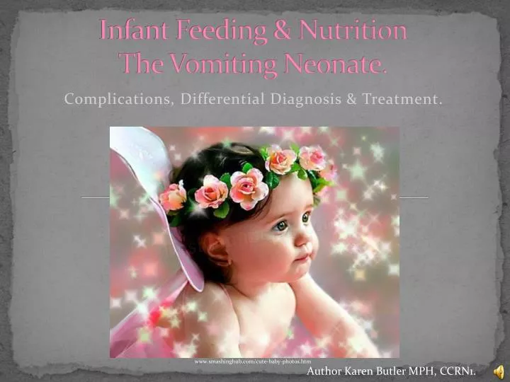 infant feeding nutrition the vomiting neonate
