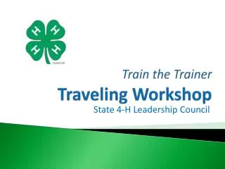 Train the Trainer Traveling Workshop