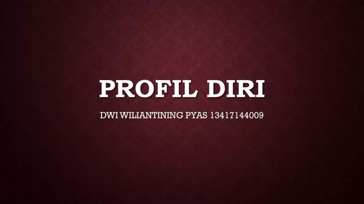 profil diri