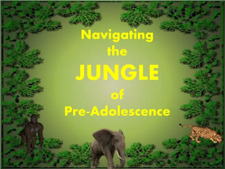 navigating the jungle of pre adolescence