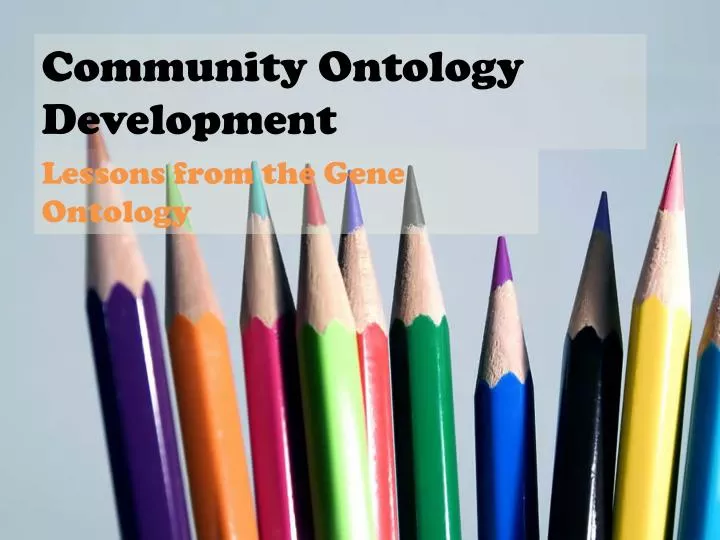 community ontology development