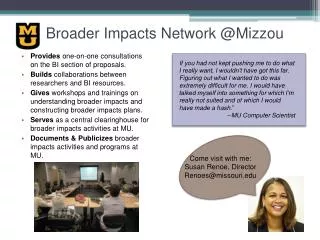 Broader Impacts Network @ Mizzou