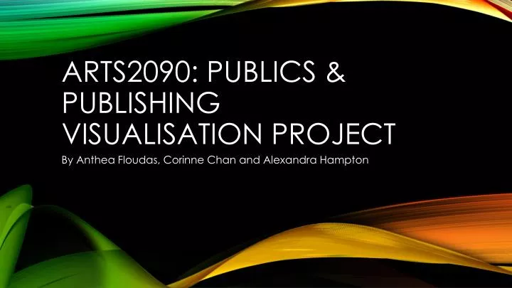 arts2090 publics publishing visualisation project