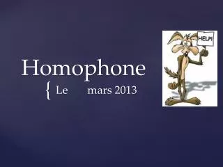 homophone