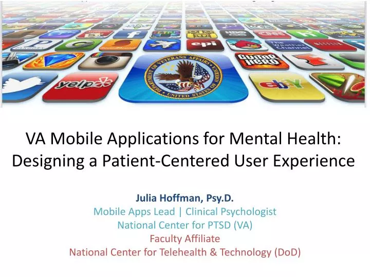 va mobile applications for mental health designing a patient centered user experience