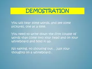 DEMOSTRATION