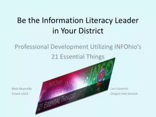 Be the Information Literacy Leader in Your District