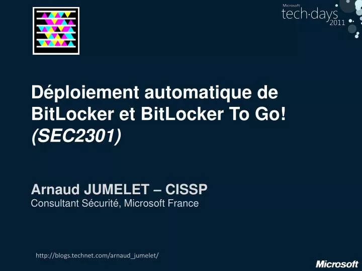 d ploiement automatique de bitlocker et bitlocker to go sec2301