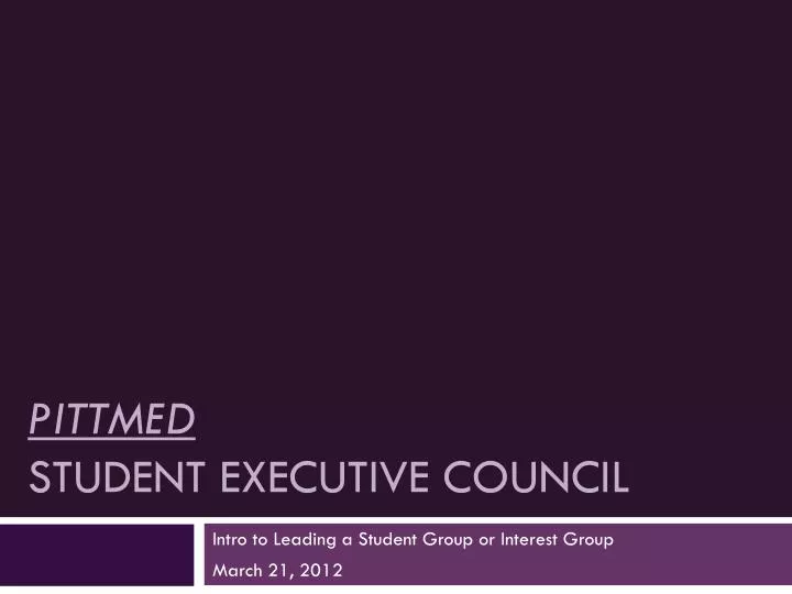 pittmed student executive council
