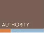 Evaluating Sources: Understanding Authority in Research and Information Gathering - slide 1