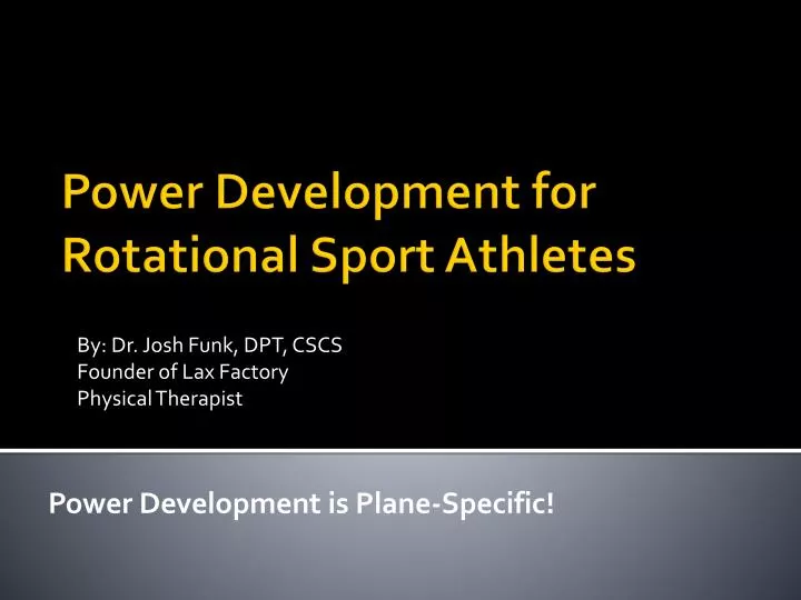 by dr josh funk dpt cscs founder of lax factory physical therapist