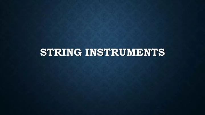 string instruments