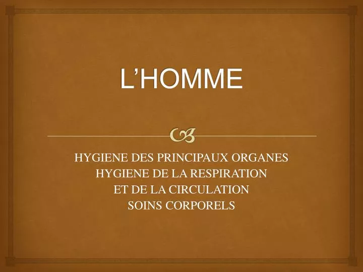 l homme