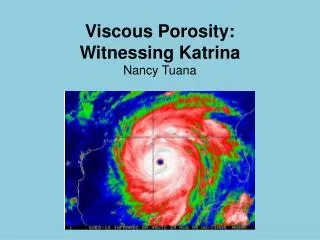 Viscous Porosity: Witnessing Katrina Nancy Tuana